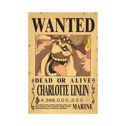 One Piece WANTED Bounty Custom Wall Poster - Item - BYTOODAY