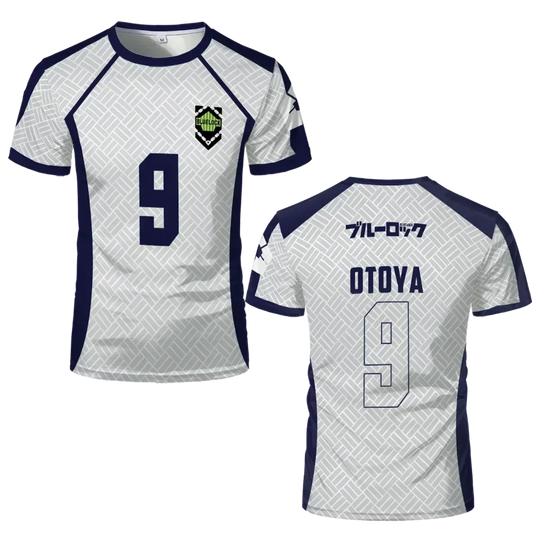 Otoya's Custom White Jersey Anime Blue Lock - BYTOODAY
