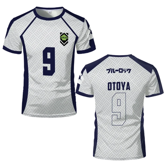 Otoya's Custom White Jersey Anime Blue Lock - BYTOODAY