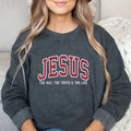 Oversized Unisex Sweatshirt Jesus Pattern - Item - BYTOODAY