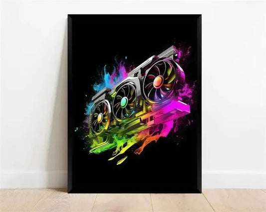 Pc Computer Parts Pattern Decorative Wall Poster - Item - BYTOODAY