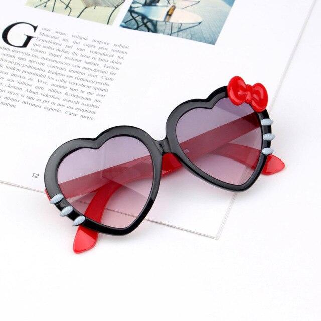 Pink Cute Heart Shape Sunglasses - Item - BYTOODAY