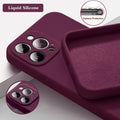 Protective Single-Color Silicone iPhone Case (14-15) - Item - BYTOODAY