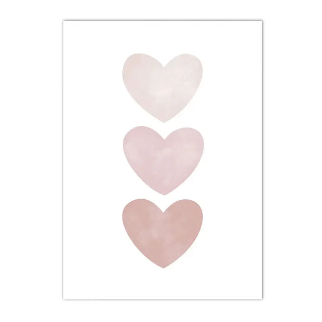 Purple Heart Trio Cute Wall Decor - Item - BYTOODAY