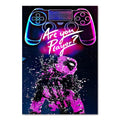 Purple Wall Decoration Gaming Room Poster - Item - BYTOODAY