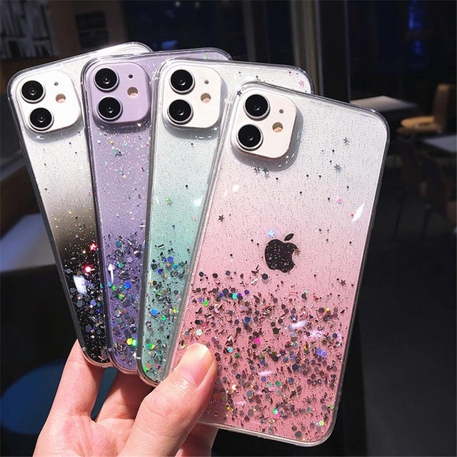 Rainbow Glitter iPhone Case (SE-15) - Item - BYTOODAY