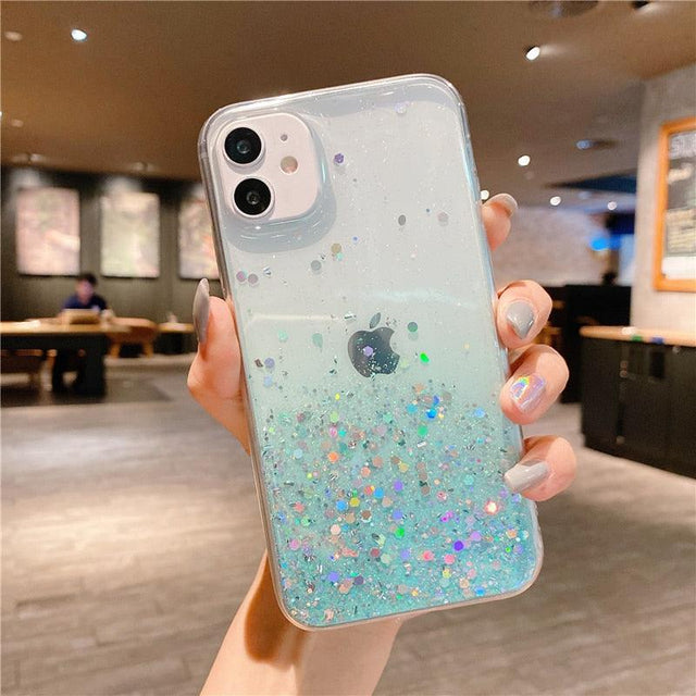 Rainbow Glitter iPhone Case (SE-15) - Item - BYTOODAY