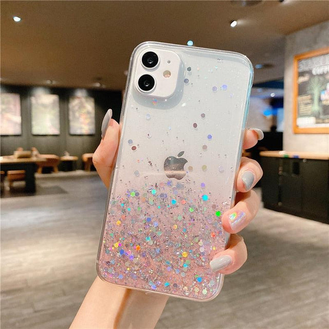 Rainbow Glitter iPhone Case (SE-15) - Item - BYTOODAY