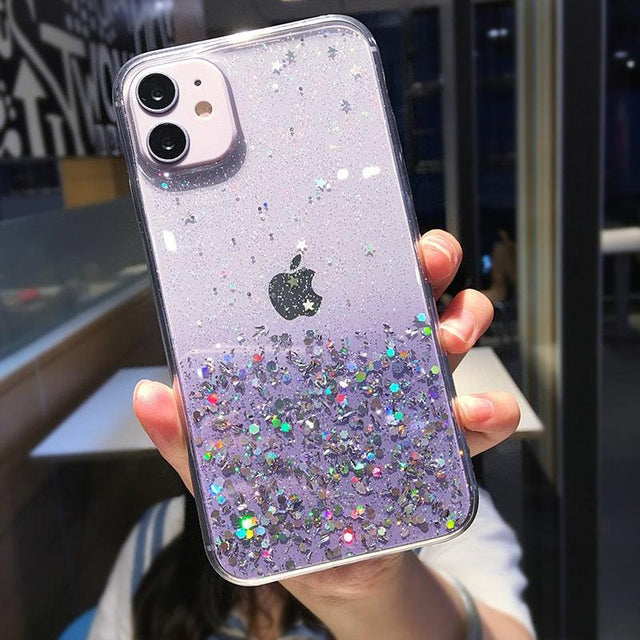 Rainbow Glitter iPhone Case (SE-15) - Item - BYTOODAY