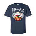 Ramen Eater Good Fortune Cat Printed T-shirt - Item - BYTOODAY