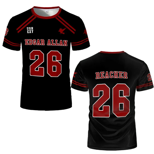 Reacher Custom Jersey Edgar Allan Ravens The Foxhole Court - Item - BYTOODAY