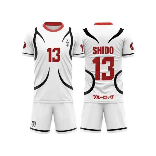 Shido's Custom White Set Blue Lock U-20 Japan Team - BYTOODAY