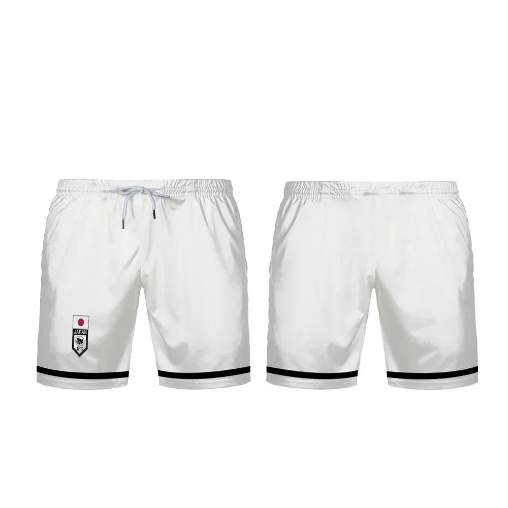 Simple White Custom Shorts Blue Lock U20 Japan Team - BYTOODAY