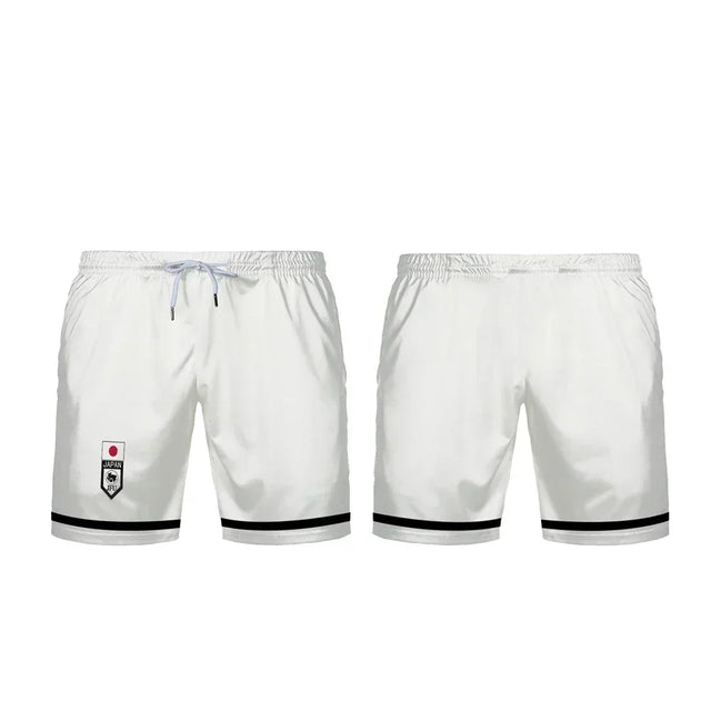 Simple White Custom Shorts Blue Lock U20 Japan Team - BYTOODAY