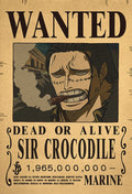 Sir Crocodile One Piece WANTED Custom Wall Poster - Item - BYTOODAY