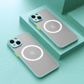 Sky Blue Magsafe Wireless Charging Compatible iPhone Case - Item - BYTOODAY