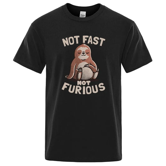 Sloth "Not Fast Not Furious" Casual T-Shirt - Item - BYTOODAY