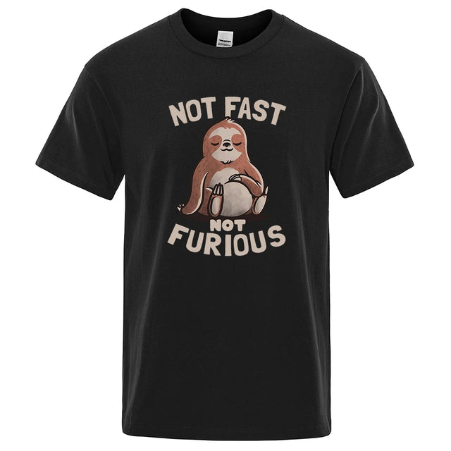 Sloth "Not Fast Not Furious" Casual T-Shirt - Item - BYTOODAY