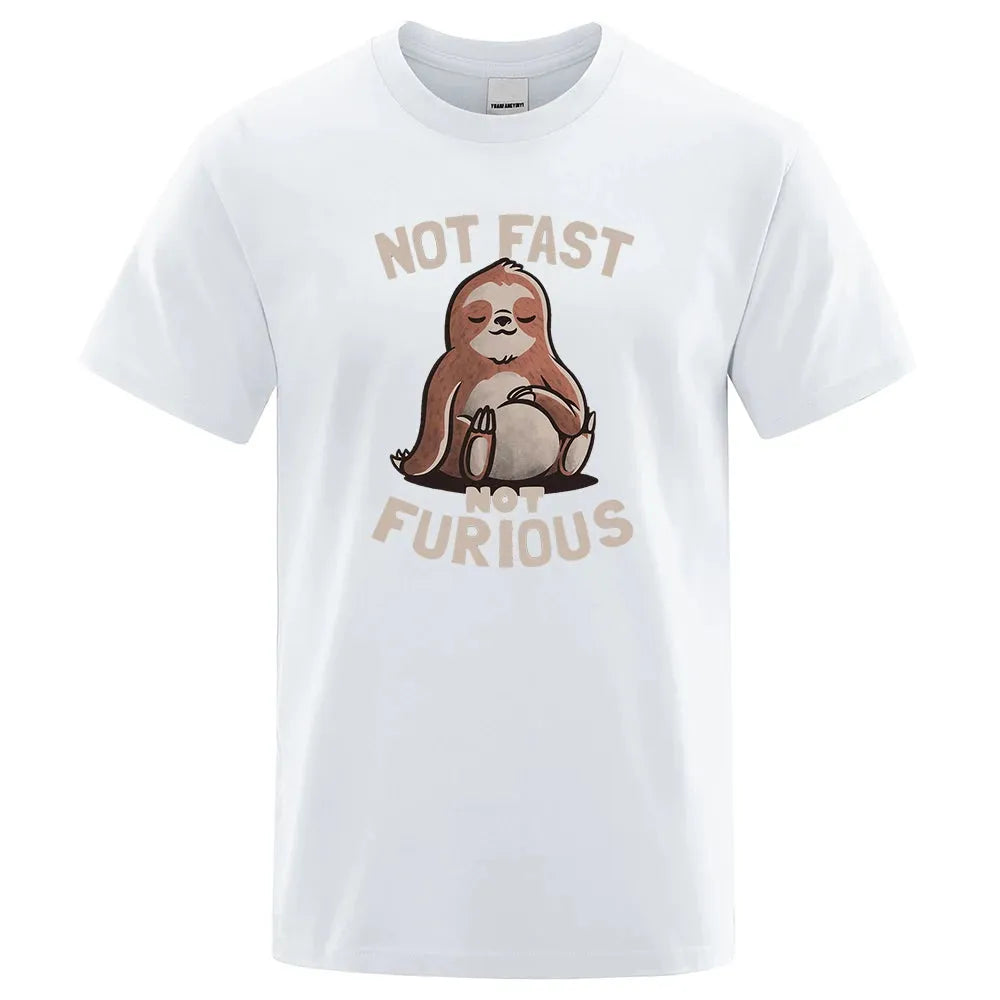 Sloth "Not Fast Not Furious" Casual T-Shirt - Item - BYTOODAY