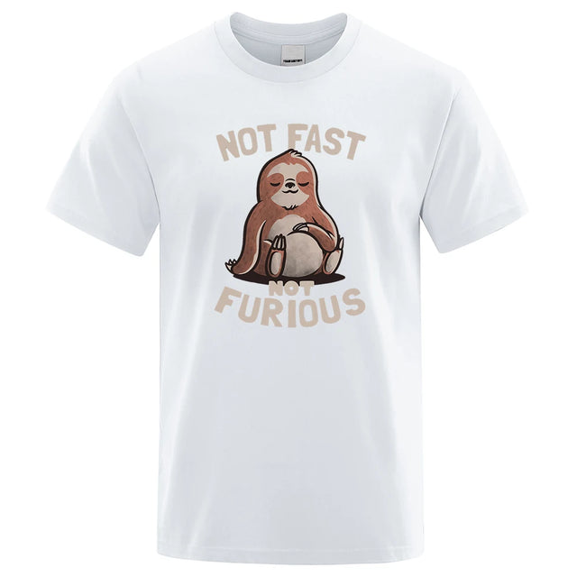 Sloth "Not Fast Not Furious" Casual T-Shirt - Item - BYTOODAY