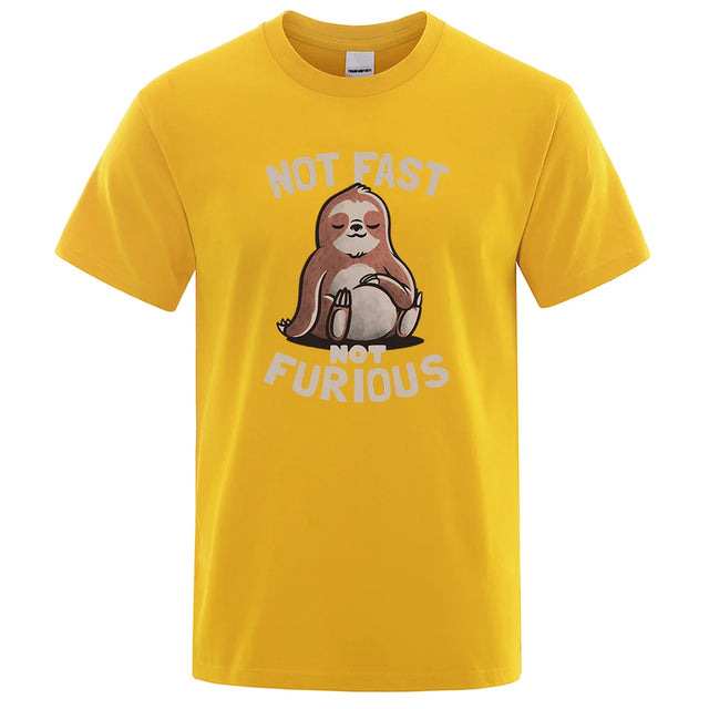 Sloth "Not Fast Not Furious" Casual T-Shirt - Item - BYTOODAY