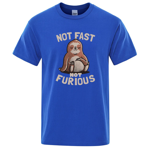 Sloth "Not Fast Not Furious" Casual T-Shirt - Item - BYTOODAY