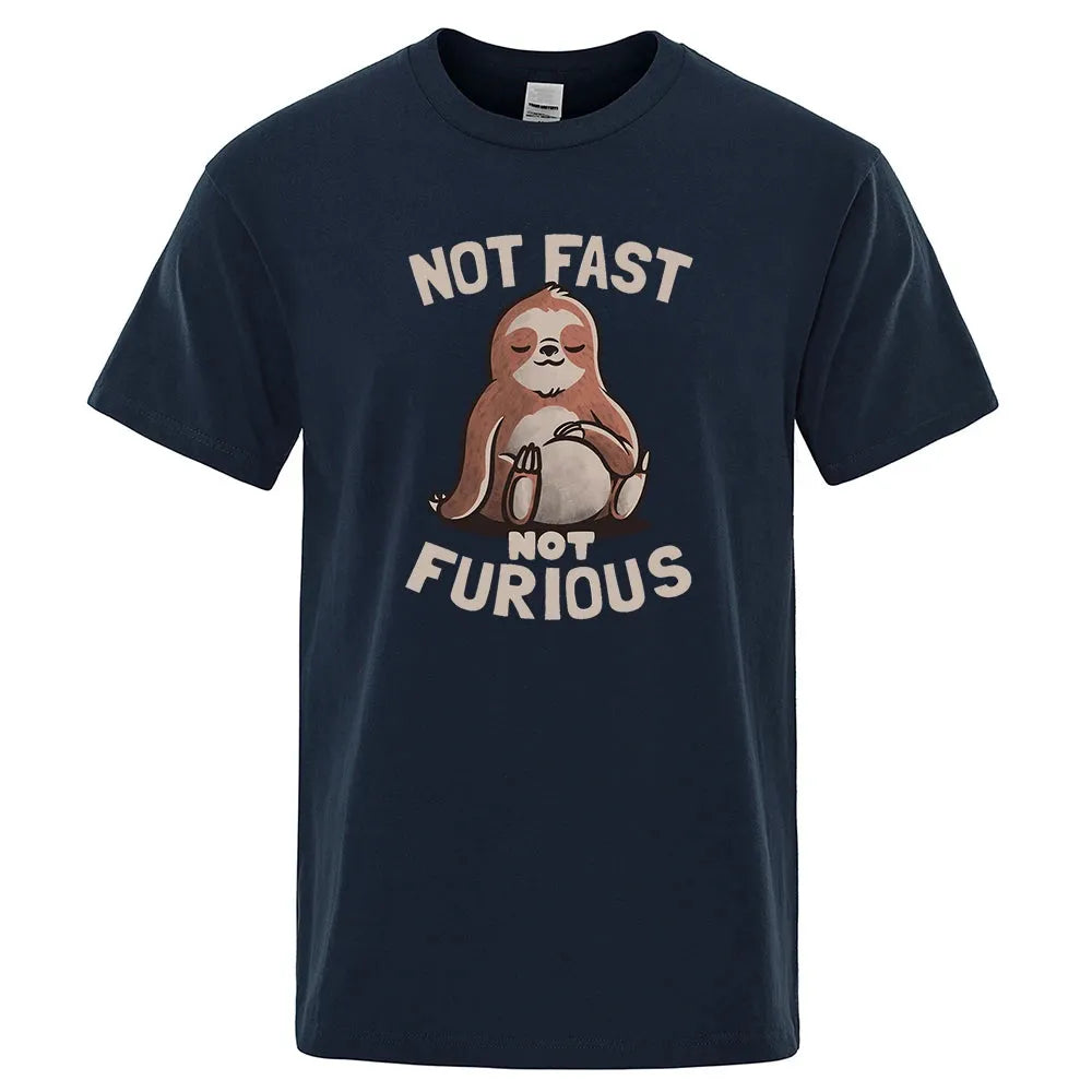 Sloth "Not Fast Not Furious" Casual T-Shirt - Item - BYTOODAY