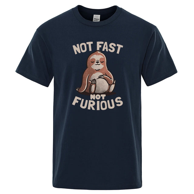 Sloth "Not Fast Not Furious" Casual T-Shirt - Item - BYTOODAY