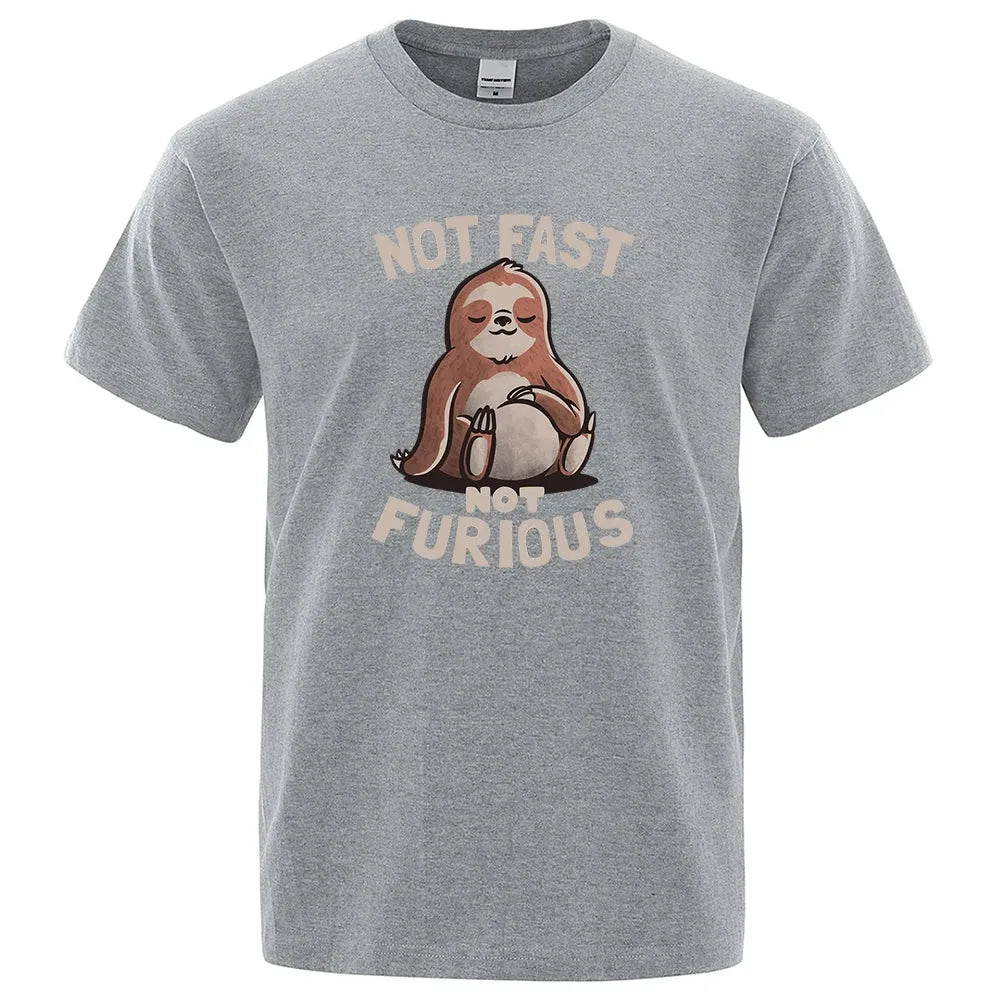 Sloth "Not Fast Not Furious" Casual T-Shirt - Item - BYTOODAY