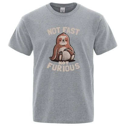 Sloth "Not Fast Not Furious" Casual T-Shirt - Item - BYTOODAY