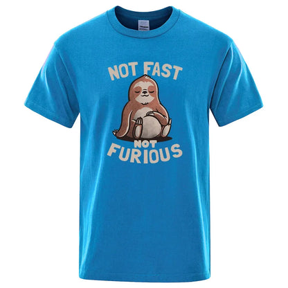 Sloth "Not Fast Not Furious" Casual T-Shirt - Item - BYTOODAY