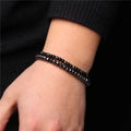 Small Black Stones Modern Bracelet - Item - BYTOODAY