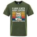 Social Cat Unisex Casual T-shirt - Item - BYTOODAY