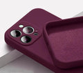 Solid Color Silicone Protective Case for iPhone (11-12) - Item - BYTOODAY