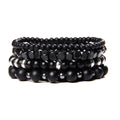 Stylish Black Modern Bracelet Set - Item - BYTOODAY