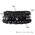 Stylish Black Modern Bracelet Set - Item - BYTOODAY