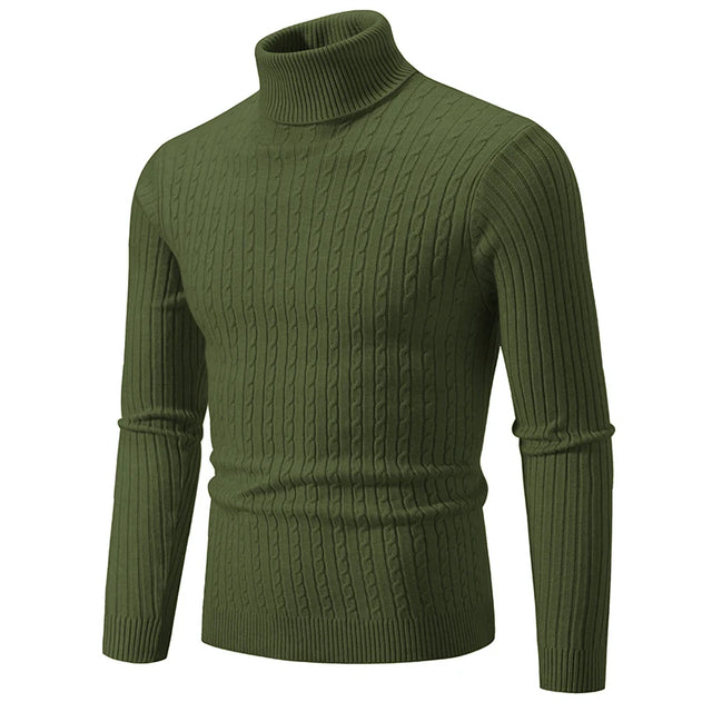 Stylish Men Slim Fit Turtleneck - Item - BYTOODAY