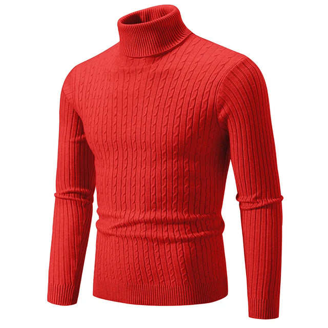 Stylish Men Slim Fit Turtleneck - Item - BYTOODAY