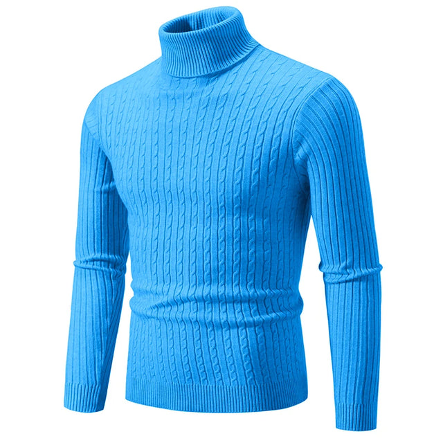 Stylish Men Slim Fit Turtleneck - Item - BYTOODAY