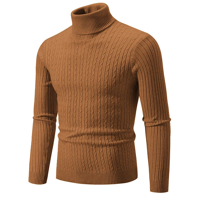 Stylish Men Slim Fit Turtleneck - Item - BYTOODAY