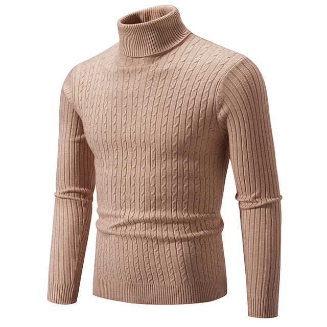 Stylish Men Slim Fit Turtleneck - Item - BYTOODAY