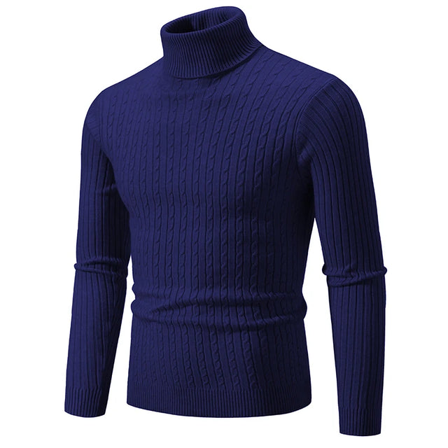 Stylish Men Slim Fit Turtleneck - Item - BYTOODAY