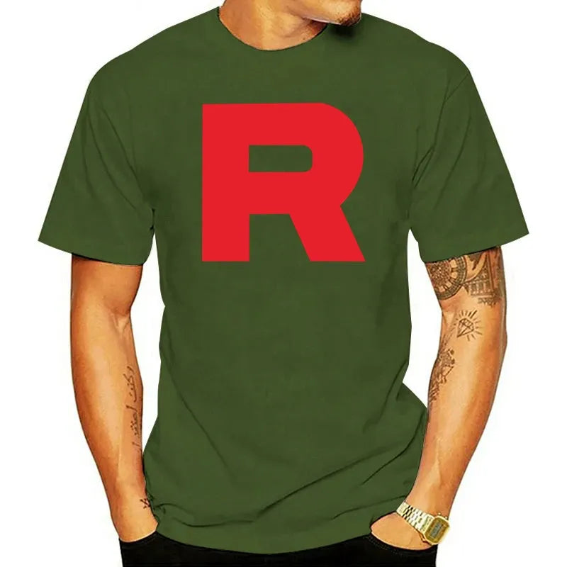 Team Rocket R Custom Printed T-shirt - Item - BYTOODAY