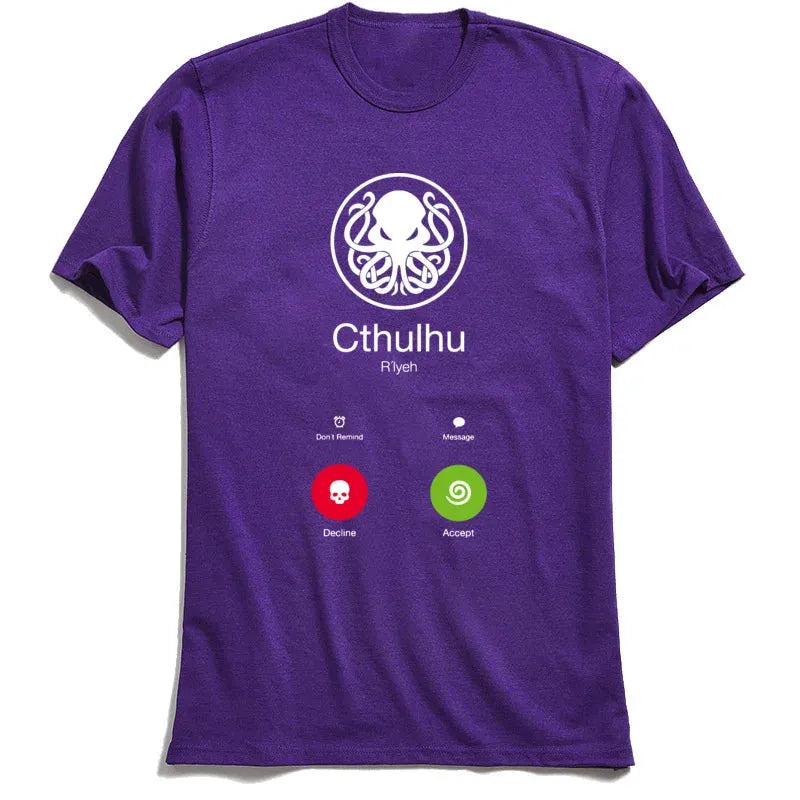 "The Call of Cthulhu" Parody Unisex Printed T-shirt - Item - BYTOODAY
