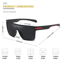 Trendy Polarized Lenses Oversized Sunglasses - Item - BYTOODAY