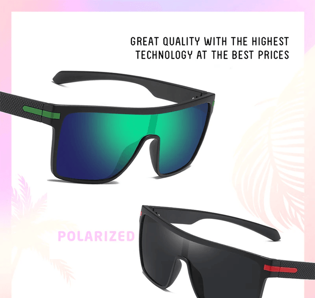 Trendy Polarized Lenses Oversized Sunglasses - Item - BYTOODAY