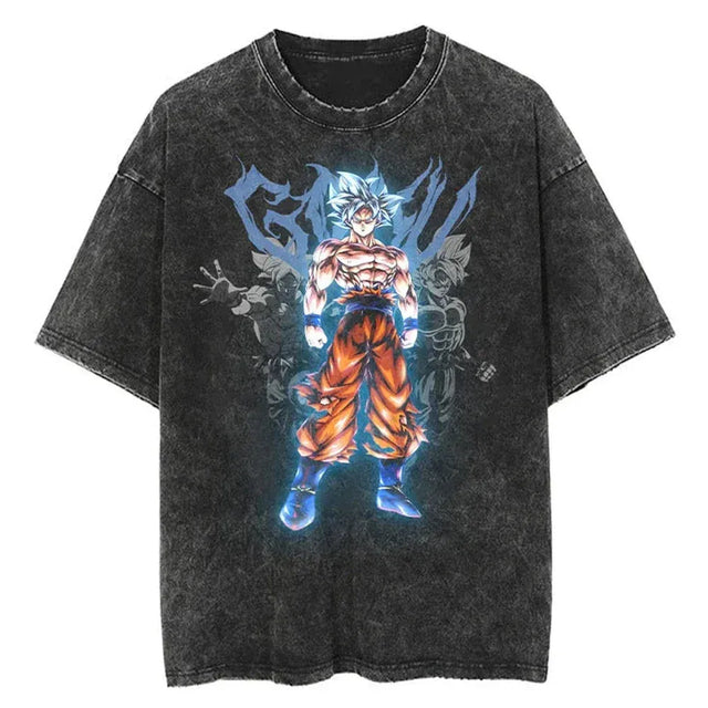 Ultra Instinct Goku Custom Black T-shirt - Item - BYTOODAY