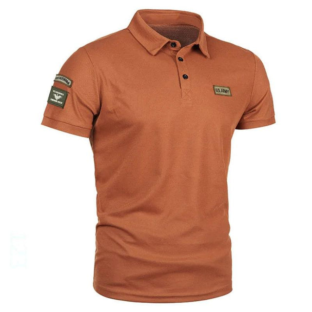 US Army Style Short Sleeve Polo Shirt - Item - BYTOODAY