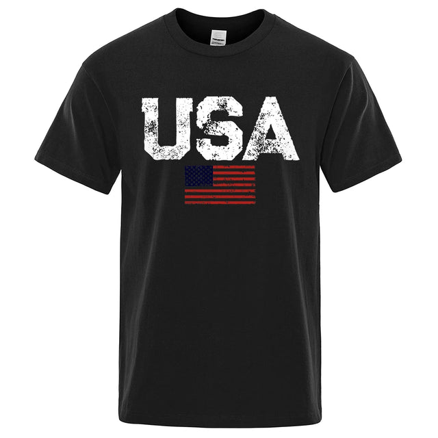 USA Flag Unisex Classic T-shirt - Item - BYTOODAY