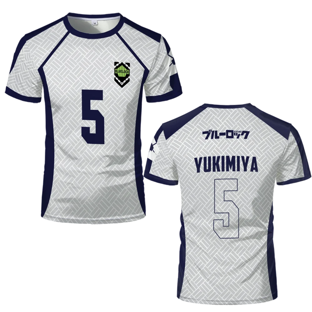 White Custom Anime Blue Lock Jersey - Item - BYTOODAY